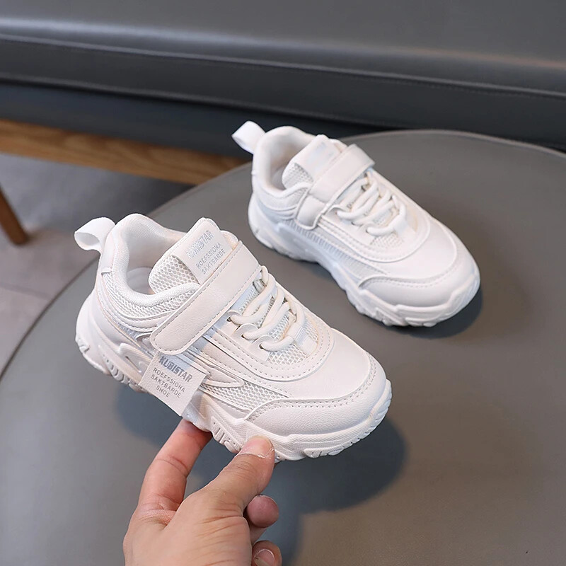 Μόδα παιδικά αθλητικά παπούτσια για αγόρια, κορίτσια, αναπνεύσιμο πλέγμα αέρα με γάντζο και βρόχο 2024, ζεστή άνοιξη, φθινόπωρο, παιδικά αθλητικά παπούτσια για τρέξιμο