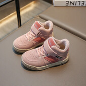 2023 Παιδικά βαμβακερά αθλητικά παπούτσια μόδας Χειμερινά βελούδινα Ζεστά για αγόρια Αθλητικά παπούτσια για παιδιά Αιτία Παιδικά ψηλά παπούτσια για τρέξιμο