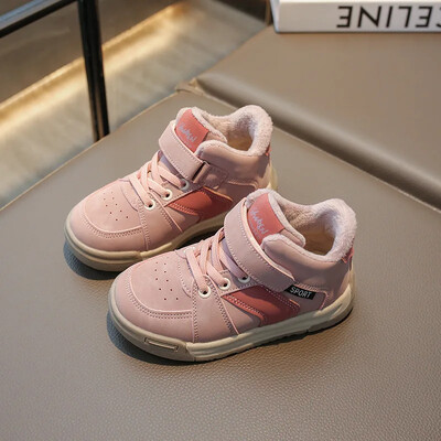 2023 Παιδικά βαμβακερά αθλητικά παπούτσια μόδας Χειμερινά βελούδινα Ζεστά για αγόρια Αθλητικά παπούτσια για παιδιά Αιτία Παιδικά ψηλά παπούτσια για τρέξιμο