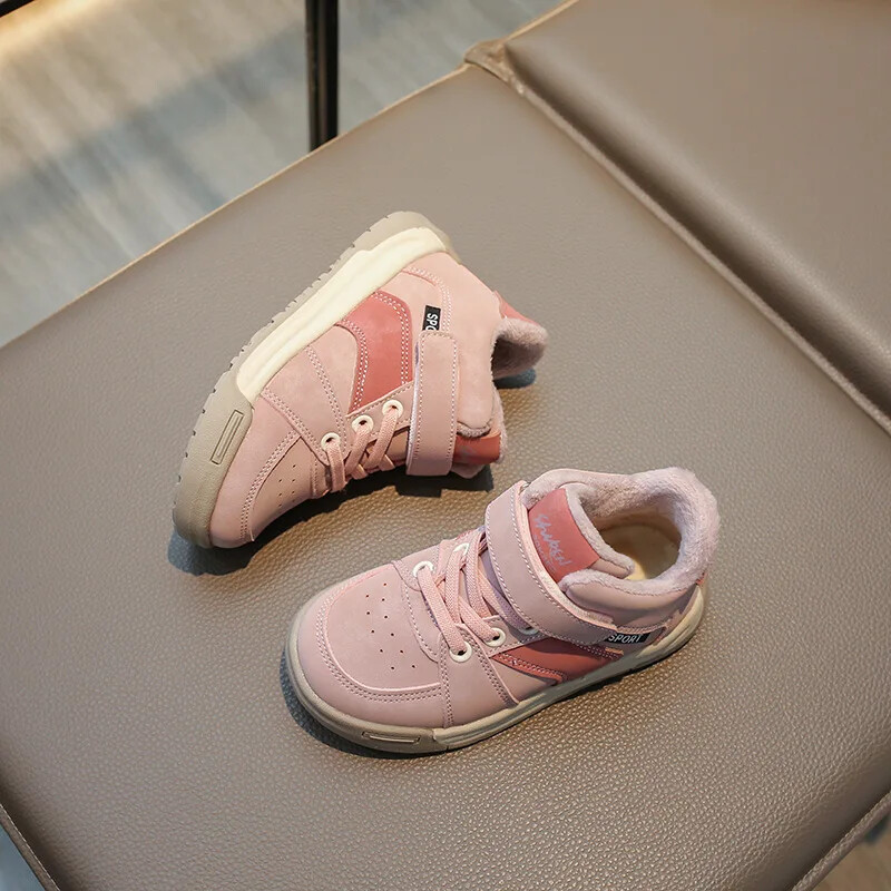 2023 Παιδικά βαμβακερά αθλητικά παπούτσια μόδας Χειμερινά βελούδινα Ζεστά για αγόρια Αθλητικά παπούτσια για παιδιά Αιτία Παιδικά ψηλά παπούτσια για τρέξιμο