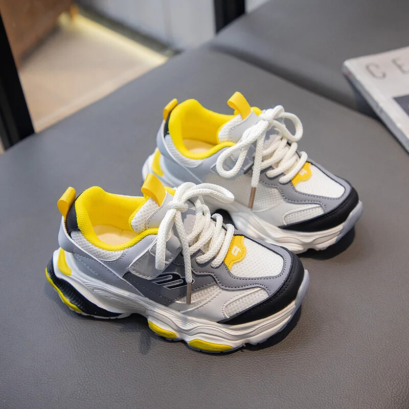 2024 tavaszi gyermekcipők lányoknak, gyerekeknek, sportcipők, divatos koreai stílusú, hálós, lélegző, csúszásmentes, sokoldalú gyerekcipők