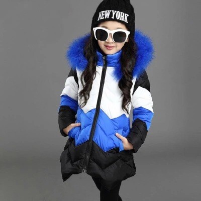 2024 Rudens ir žiemos nauji mergaičių rūbai vaikiškas žieminis vidutinio ilgio paltas pastorintas laisvalaikis medvilne paminkštintas paltas