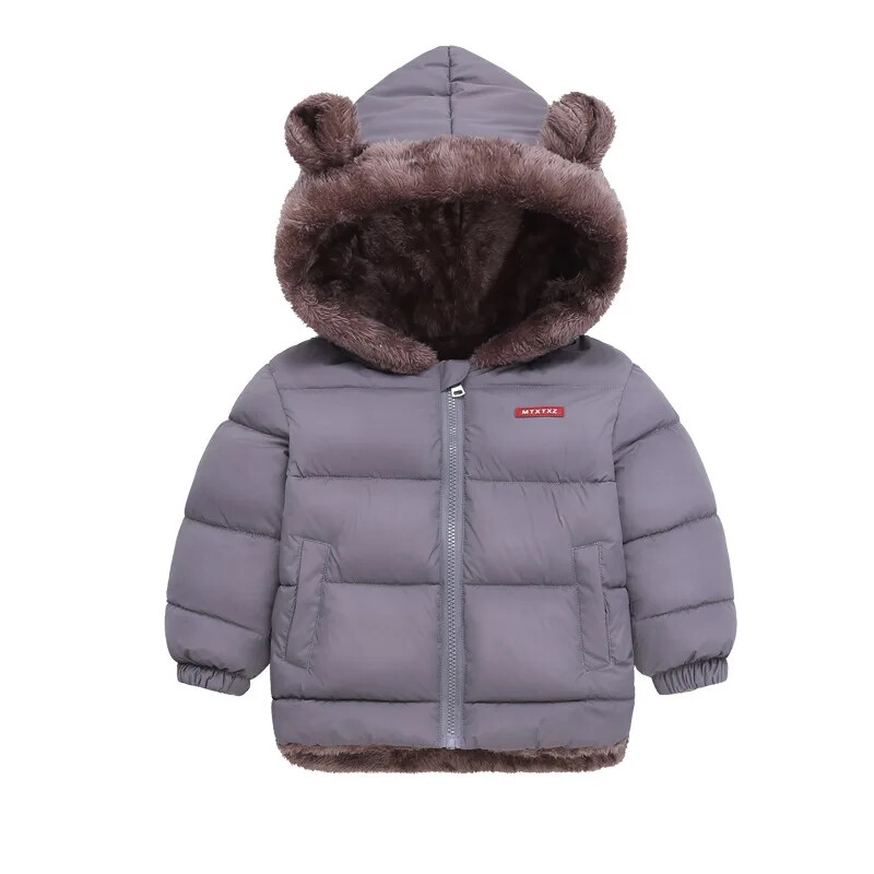 Χειμερινές φόρμες για παιδιά Φθινοπωρινές και χειμερινές Παιδικές πουπουλένιες και βαμβακερές μπουφάν για αγόρια και κορίτσια, βαμβακερά μπουφάν με βελούδο
