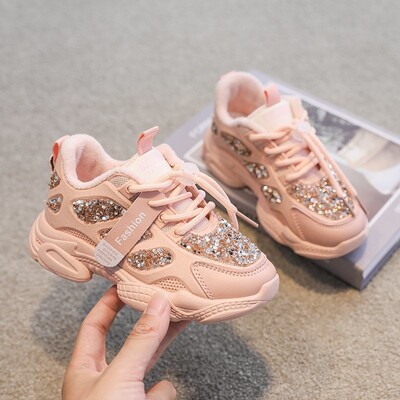 2022. gada pavasara modes sieviešu kedas, bērnu, mazuļu, meiteņu apavi Rhinestones, mirdzoši bērnu āra brīvā laika sporta veidi, balti apavi, sarkani