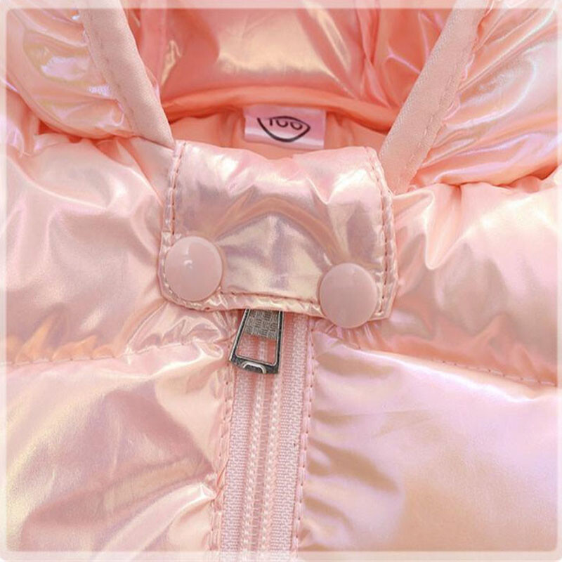 Színes szövet kapucnis Könnyű pehelykabátok Gyerekek Fiúk Lányok Baba Ősz Tél Meleg Felsőruházat Divatos Kabát Alkalmi ruházat