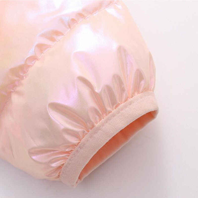 Színes szövet kapucnis Könnyű pehelykabátok Gyerekek Fiúk Lányok Baba Ősz Tél Meleg Felsőruházat Divatos Kabát Alkalmi ruházat