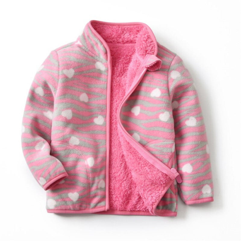 Jumping Meters Nové dievčenské vrchné oblečenie Flísové zimné jesenné detské bundy Kabáty Kvety Detská dievčenská bunda