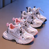 2024. g. Jaunas meiteņu kedas Lielas, daudzpusīgas bērnu basketbola apavi Skolas kausālie bērniem Modes sporta apavi Neslīdoši, elpojoši