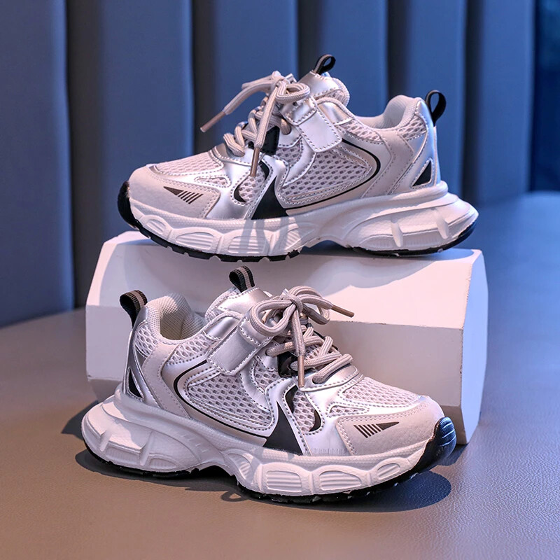 2024. g. Jaunas meiteņu kedas Lielas, daudzpusīgas bērnu basketbola apavi Skolas kausālie bērniem Modes sporta apavi Neslīdoši, elpojoši