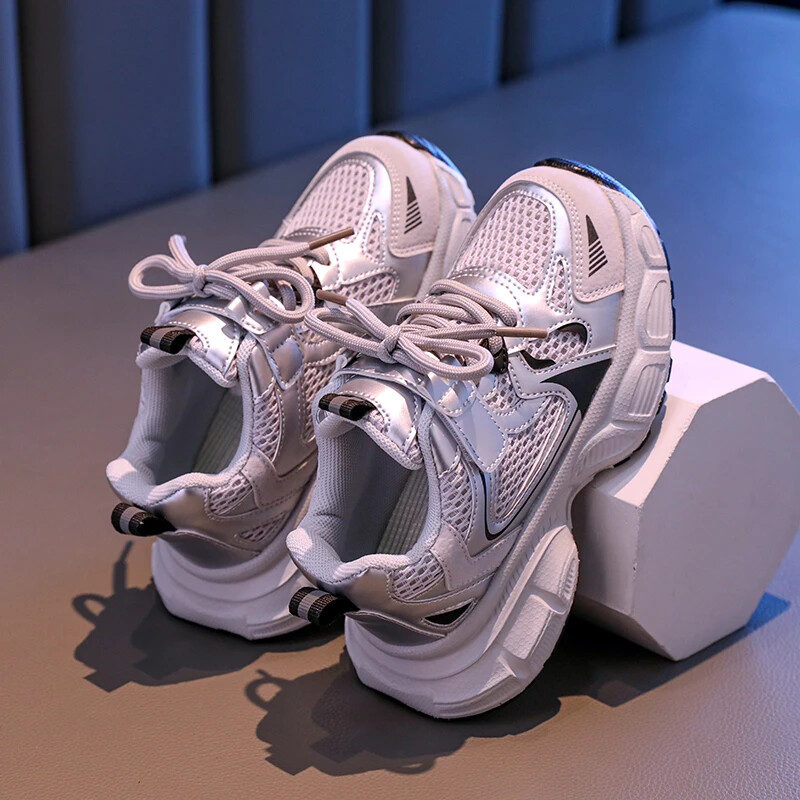 2024. g. Jaunas meiteņu kedas Lielas, daudzpusīgas bērnu basketbola apavi Skolas kausālie bērniem Modes sporta apavi Neslīdoši, elpojoši