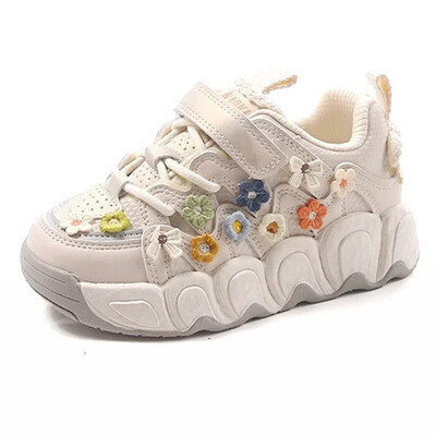 Gyermek sportcipők őszi kényelmes lányok futócipők divatos légáteresztő diák alkalmi cipők puha talp csúszásgátló