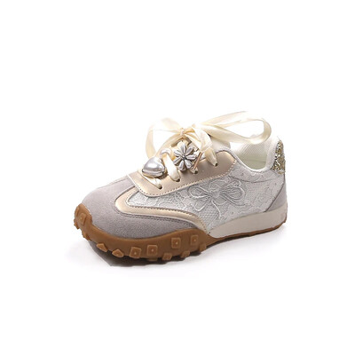 2024 m. Nauji tinkliniai kvėpuojantys mergaičių sandalai Patogūs odiniai sportiniai vaikiški batai Mergaičių vaikiški mokykliniai batai