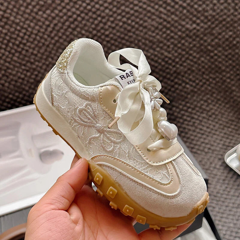 2024 m. Nauji tinkliniai kvėpuojantys mergaičių sandalai Patogūs odiniai sportiniai vaikiški batai Mergaičių vaikiški mokykliniai batai