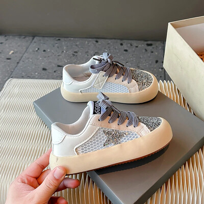 Άνετα παπούτσια για κορίτσια για αγόρια Αντιολισθητικά ελαφριά casual ευέλικτα περιστασιακά δίχτυα παπούτσια για αναπνοή Παπούτσια με παγιέτες παιδικά παπούτσια