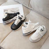 Νέα φθινοπωρινά παιδικά παπούτσια για κορίτσια Casual παιδικά παπούτσια Παπούτσια αναψυχής καρό για κορίτσια Παπούτσια τένις Αθλητικά φλατ Παπούτσια πλατφόρμα H07277