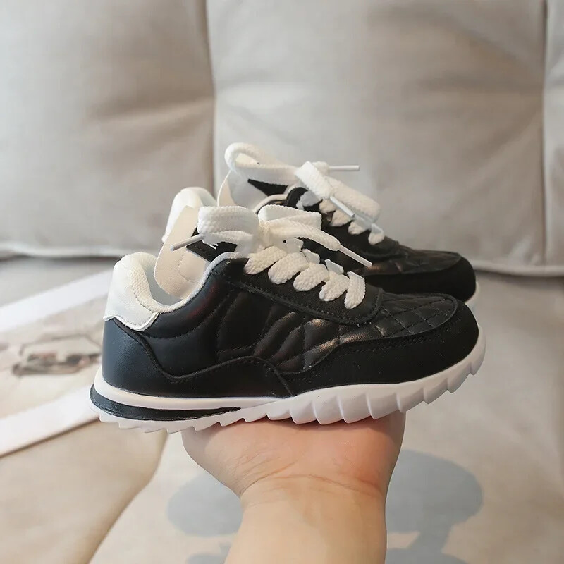 Νέα φθινοπωρινά παιδικά παπούτσια για κορίτσια Casual παιδικά παπούτσια Παπούτσια αναψυχής καρό για κορίτσια Παπούτσια τένις Αθλητικά φλατ Παπούτσια πλατφόρμα H07277