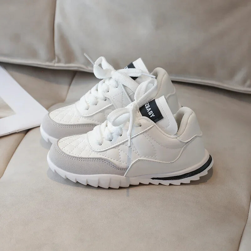 Νέα φθινοπωρινά παιδικά παπούτσια για κορίτσια Casual παιδικά παπούτσια Παπούτσια αναψυχής καρό για κορίτσια Παπούτσια τένις Αθλητικά φλατ Παπούτσια πλατφόρμα H07277