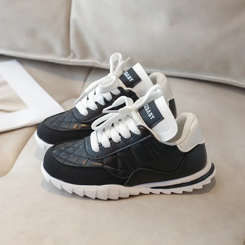 Νέα φθινοπωρινά παιδικά παπούτσια για κορίτσια Casual παιδικά παπούτσια Παπούτσια αναψυχής καρό για κορίτσια Παπούτσια τένις Αθλητικά φλατ Παπούτσια πλατφόρμα H07277