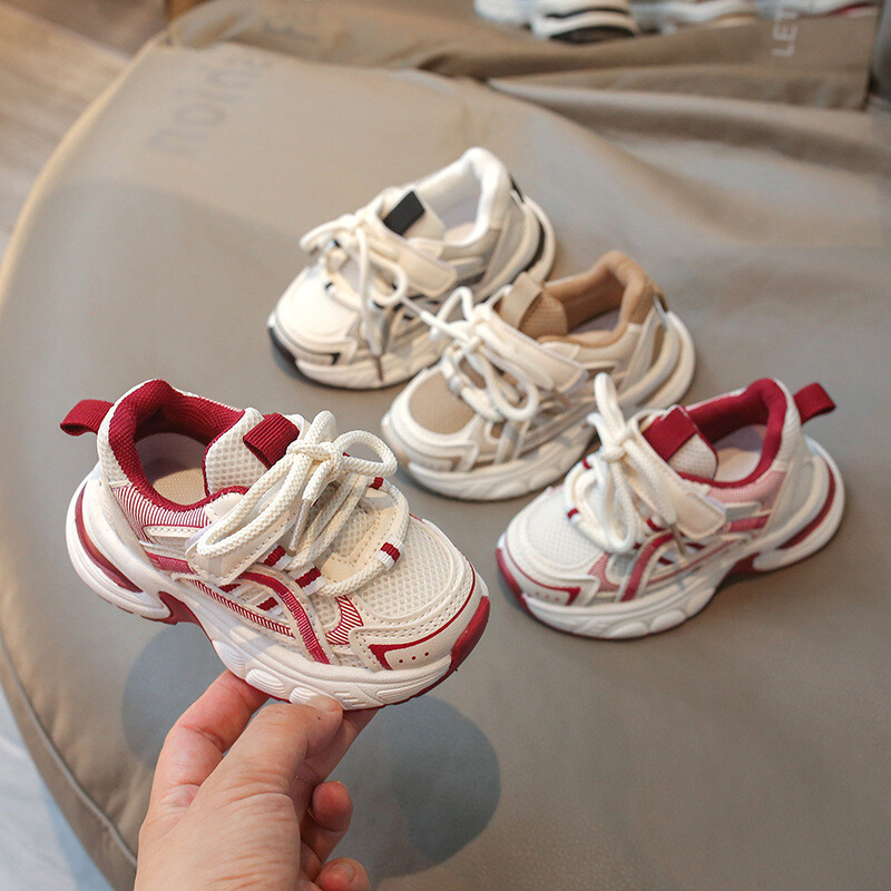 Nova prozračna dječja sportska obuća za sve sezone Cipele za male studente Ravne cipele s tenisicama za dječake Debele tenisice za djevojčice H06114