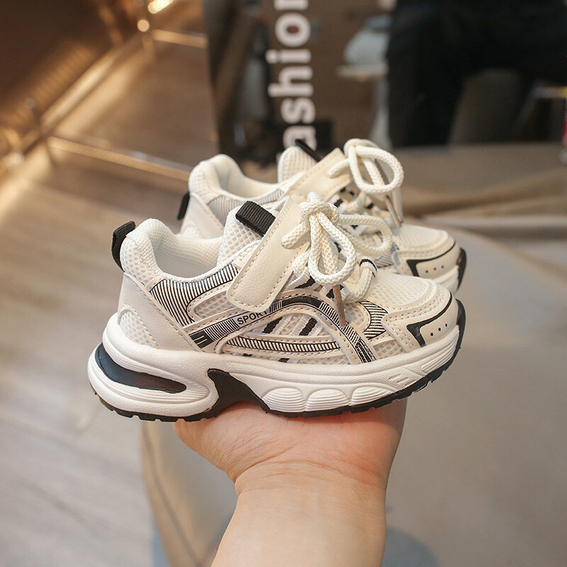 Nova prozračna dječja sportska obuća za sve sezone Cipele za male studente Ravne cipele s tenisicama za dječake Debele tenisice za djevojčice H06114