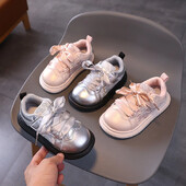 Versiunea coreeană de toamnă 2024 a pantofilor de bord Lady Princess pentru fete sport cu talpă moale pantofi mari pentru copii și studenți