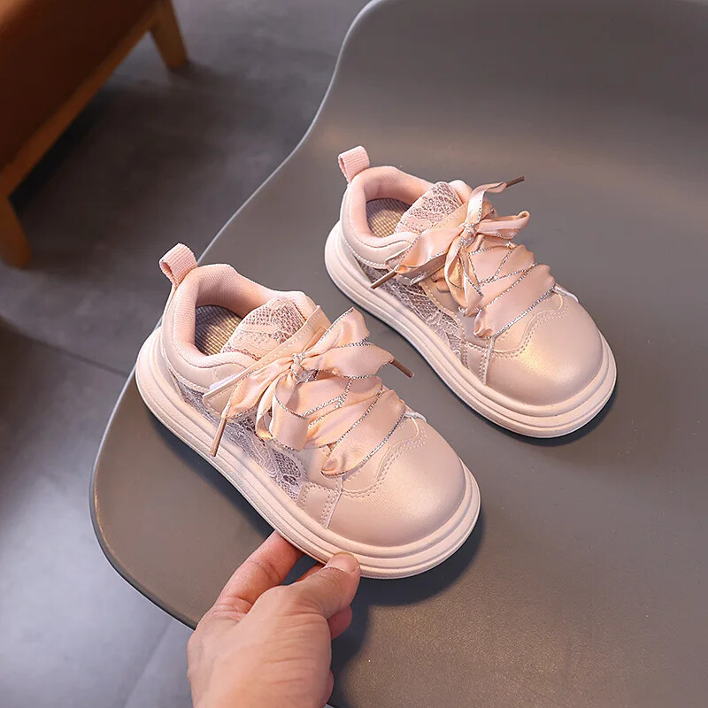 Versiunea coreeană de toamnă 2024 a pantofilor de bord Lady Princess pentru fete sport cu talpă moale pantofi mari pentru copii și studenți