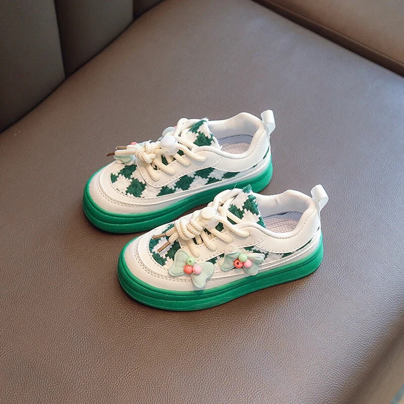 Bērniem jaukas Floret kedas ar mīkstu apakšu Meiteņu jaukas Floret pavasaris rudens Neslīdoši mazi mazuļi brīvdabas apavi