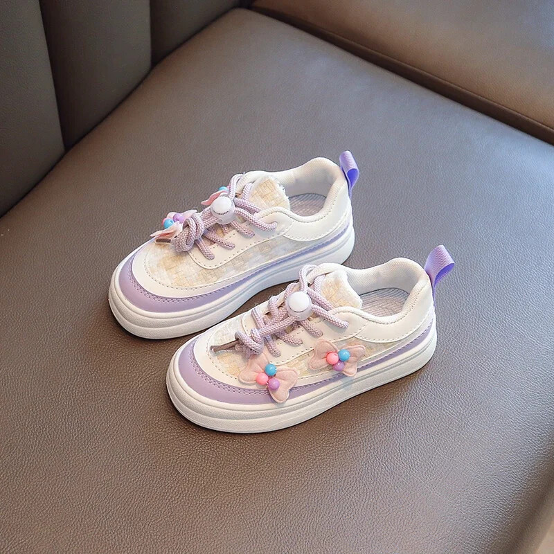 Bērniem jaukas Floret kedas ar mīkstu apakšu Meiteņu jaukas Floret pavasaris rudens Neslīdoši mazi mazuļi brīvdabas apavi