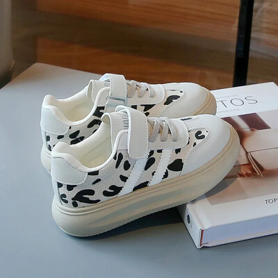 Toamnă iarnă Pantofi sport tenis pentru copii Tendință Moda băieți imprimeu leopard Anti-alunecoși pantofi cu talpă moale Pantofi de bord pentru copii