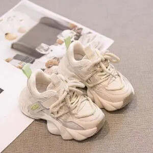 Κορίτσια 2024 Νέα παιδικά αθλητικά παπούτσια Φθινόπωρο και Χειμώνας Plus Cashmere Big Children Δύο βαμβακερά παπούτσια για κορίτσια Light Daddy παπούτσια