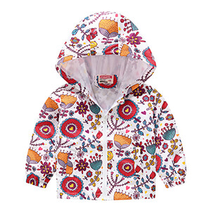 Jachetă ocazională cu mânecă lungă pentru fete, drăguț cu desene animate, jachetă pentru copii, cu glugă, impermeabilă, haine pentru copii, haine pentru fetițe