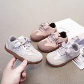 Νέα παπούτσια για κορίτσια, σχολικά αθλητικά, Ευέλικτα παιδικά αθλητικά παπούτσια με απαλό κέντημα στο κάτω μέρος, παιδικά παπούτσια τένις Μόδα συνονθύλευμα