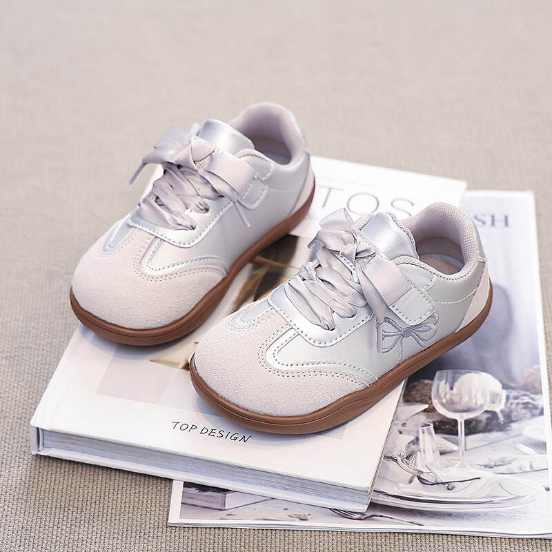 Νέα παπούτσια για κορίτσια, σχολικά αθλητικά, Ευέλικτα παιδικά αθλητικά παπούτσια με απαλό κέντημα στο κάτω μέρος, παιδικά παπούτσια τένις Μόδα συνονθύλευμα