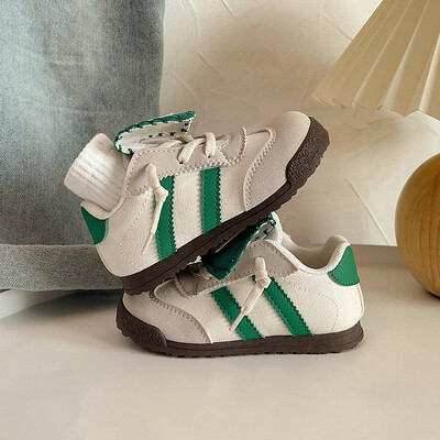 Αθλητικά πάνινα παπούτσια μόδας με Leopard Παιδική μόδα Casual Παιδική Πλατφόρμα Αθλητικά παπούτσια με ρίγες Χαμηλά άνετα βουλκανιζέ πάνινα παπούτσια