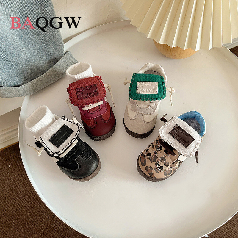 Αθλητικά πάνινα παπούτσια μόδας με Leopard Παιδική μόδα Casual Παιδική Πλατφόρμα Αθλητικά παπούτσια με ρίγες Χαμηλά άνετα βουλκανιζέ πάνινα παπούτσια