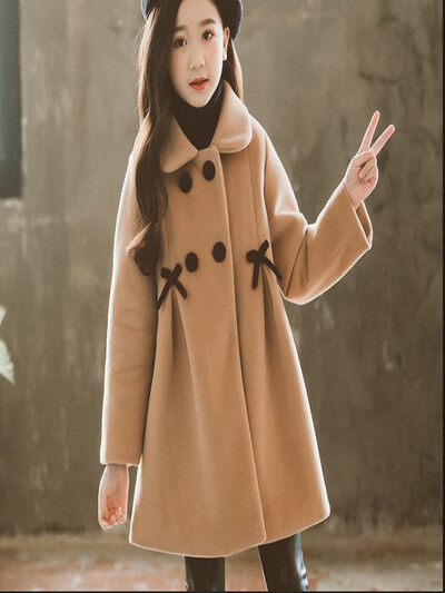 Cate Παιδικό μπουφάν για κορίτσια Χειμερινό μαλλί Ζεστό παλτό μόδας κορίτσια ρούχα Παιδικά πανωφόρια φθινοπωρινά κορίτσια παλτό