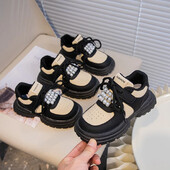 Αθλητικά παπούτσια για κορίτσια 2024 Νέα καθημερινή παιδική πλατφόρμα Daddy παπούτσια