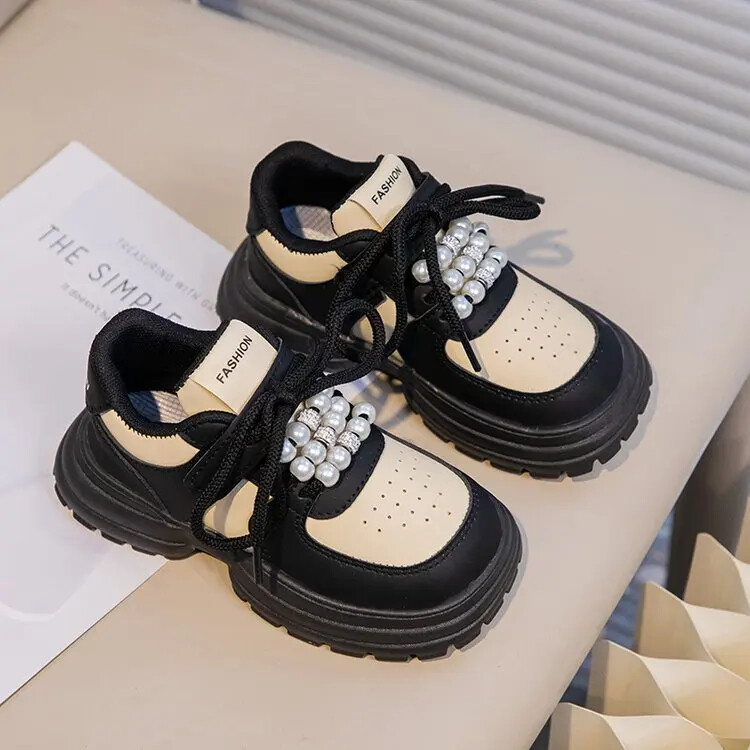 Αθλητικά παπούτσια για κορίτσια 2024 Νέα καθημερινή παιδική πλατφόρμα Daddy παπούτσια