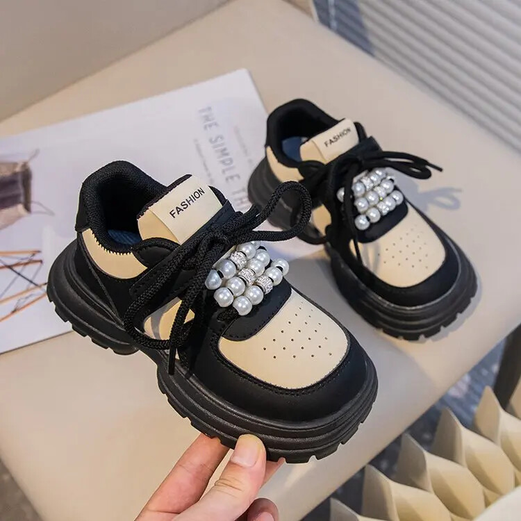 Αθλητικά παπούτσια για κορίτσια 2024 Νέα καθημερινή παιδική πλατφόρμα Daddy παπούτσια