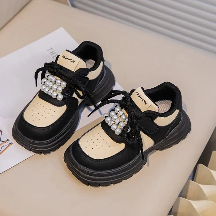 Αθλητικά παπούτσια για κορίτσια 2024 Νέα καθημερινή παιδική πλατφόρμα Daddy παπούτσια