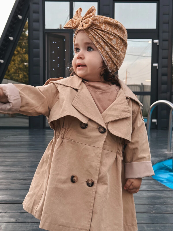 Anglijos stiliaus pavasaris ruduo medvilnė mergaičių bamblys tranšėjos vaikams vėjo striukė mados mažos mergaitės dvieilės striukės apranga