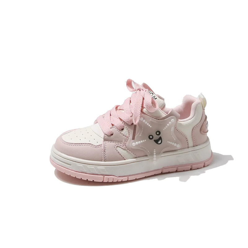 Băieți Fete Pantofi ocazional cu stele drăguțe Pantofi sport pentru copii Talpă groasă și moale 2024 Noua modă pentru copii Pantofi de alergare respirabili