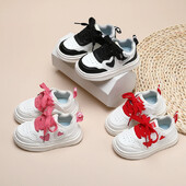 Bērnu tenisa apavi Jauns sirds raksts Meitenes Causal Skolas sporta apavi Modes Daudzpusīgi Bērnu Skriešanas Apavi Neslīdoši Jauns