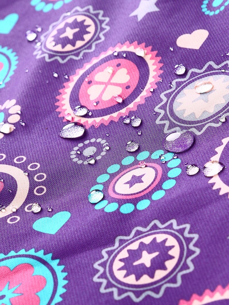 Mergaičių megztinis, atsparus vėjui ir vandeniui, termiškai šiltas striukė su džemperiu su pilna spauda ir atspindinčia detale, lauko paltai nuo vėjo