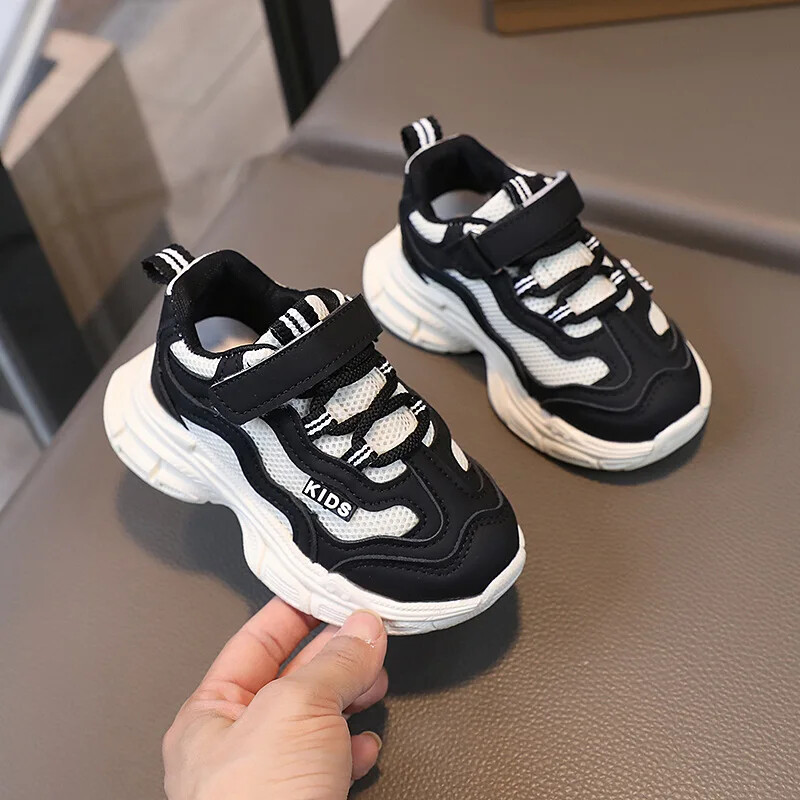 Τελευταία παιδική μόδα Vulcanized Sneakers Platform Mix Color Flats Παπούτσια για μικρά κορίτσια Casual αναπνεύσιμα για αγόρια παπούτσια περπατήματος H03241