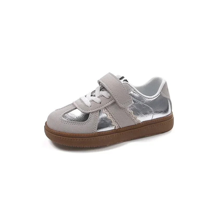 Lány tornacipők tavaszi ősz gyerekek kauzális cipők puha alsó divat sokoldalú gyerek iskolai teniszcipő csúszásmentes horoghurok