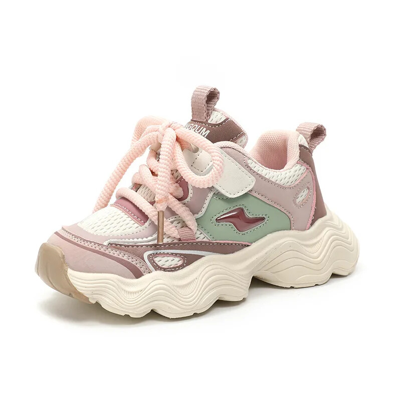 Παιδικά αθλητικά παπούτσια 2024 Φθινόπωρο/Χειμώνας για κορίτσια με δικτυωτή επιφάνεια αναπνεύσιμη πλατφόρμα Daddy Shoes Boys's Casual παπούτσια για τρέξιμο
