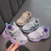 Παπούτσια για αγόρια, κορίτσια, παχιά μαλακή σόλα Παπούτσια για τρέξιμο Casual Hook&loop 2024 Νέα μόδα Παιδικά αθλητικά παπούτσια Διχτυωτό που αναπνέει