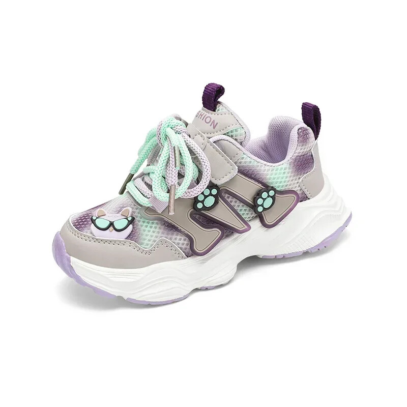 Madingi ir universalūs laisvalaikio batai mergaitėms 2024 m. Nauji vaikiški kvėpuojantys sportiniai bateliai berniukams minkštu padu