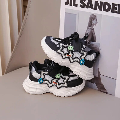 Pantofi de tenis cu model de urs drăguț pentru copii, anti-sofac, primăvară, vară, pentru copii mici, băieți, pantofi de antrenament pentru școală, fete, H05094